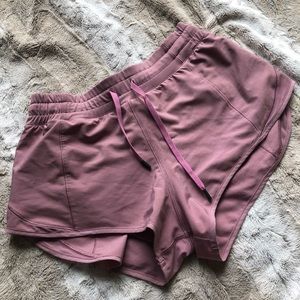 Light mauve workout shorts XS